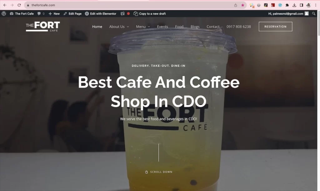 The Fort Cafe cdo website
